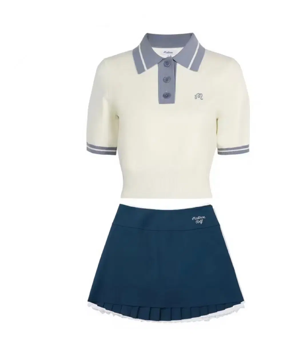 MALBONマルボンゴルフウェア女性ニット半袖夏/クーリング